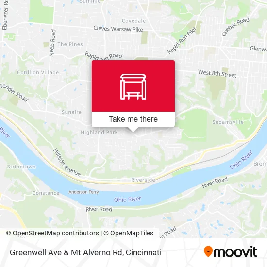 Greenwell Ave & Mt Alverno Rd map