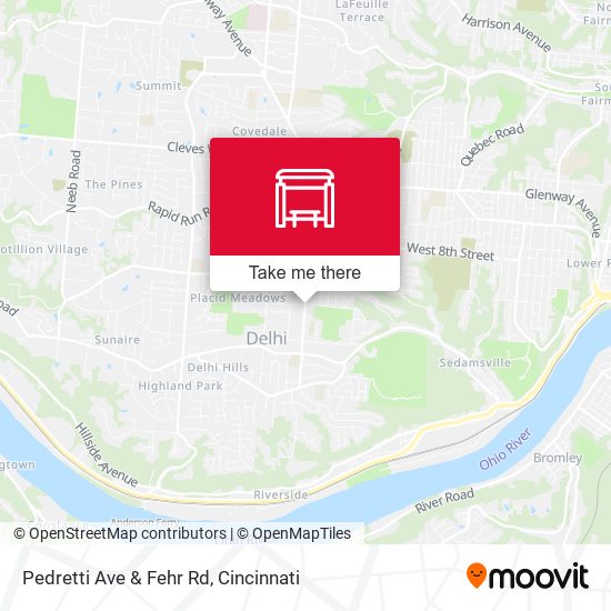 Pedretti Ave & Fehr Rd map