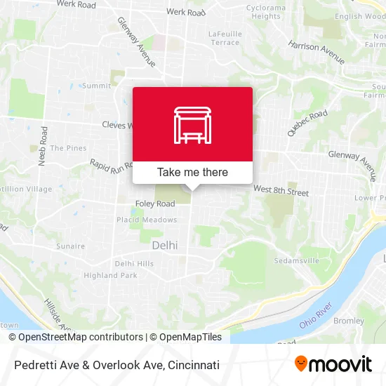 Mapa de Pedretti Ave & Overlook Ave
