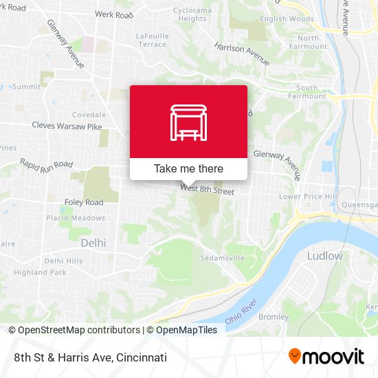 Mapa de 8th St & Harris Ave
