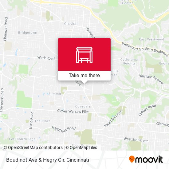 Mapa de Boudinot Ave & Hegry Cir