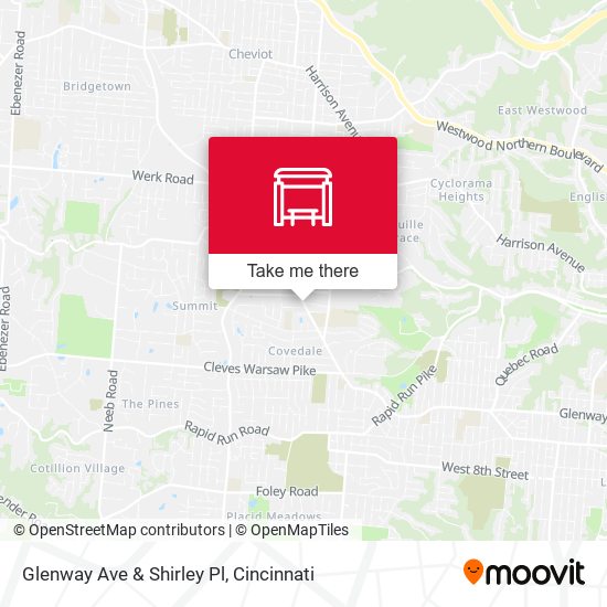 Mapa de Glenway Ave & Shirley Pl