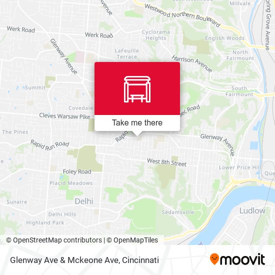 Glenway Ave & Mckeone Ave map