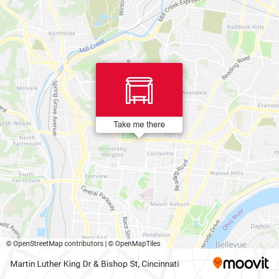 Martin Luther King Dr & Bishop St map