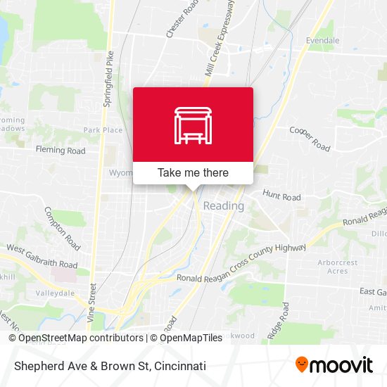 Shepherd Ave & Brown St map