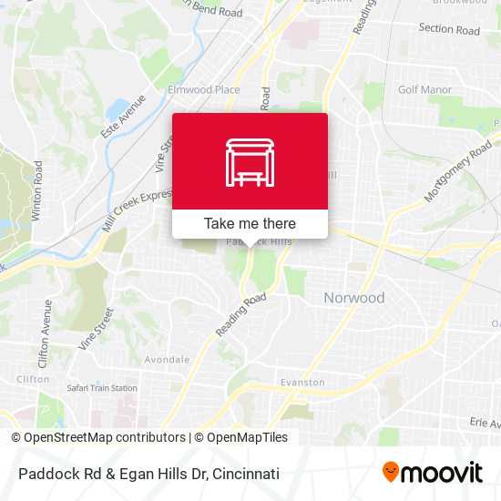 Paddock Rd & Egan Hills Dr map