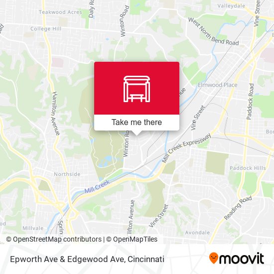 Epworth Ave & Edgewood Ave map