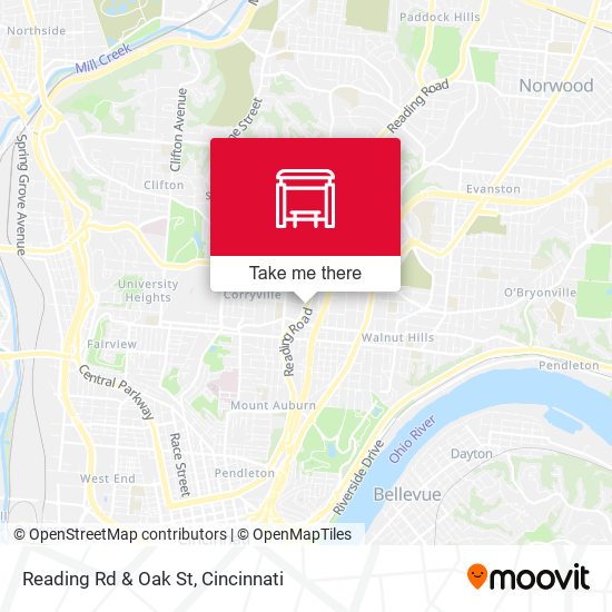 Mapa de Reading Rd & Oak St