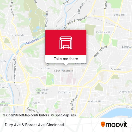 Mapa de Dury Ave & Forest Ave