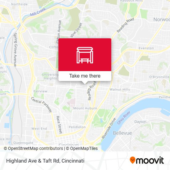 Highland Ave & Taft Rd map