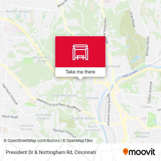 President Dr & Nottingham Rd map