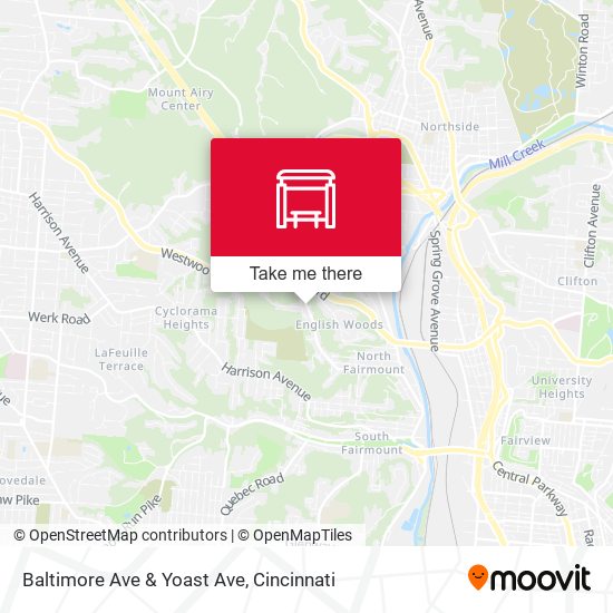 Baltimore Ave & Yoast Ave map