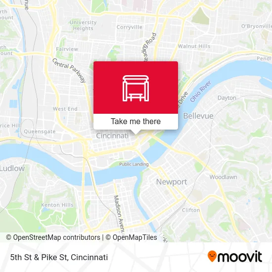 5th St & Pike St map