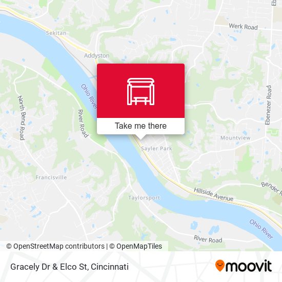Gracely Dr & Elco St map