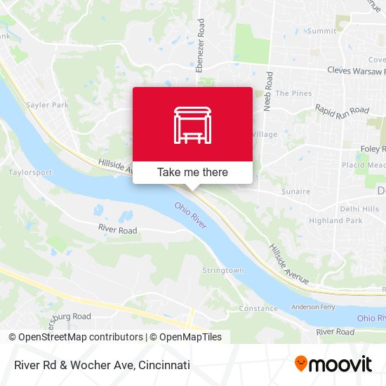 River Rd & Wocher Ave map