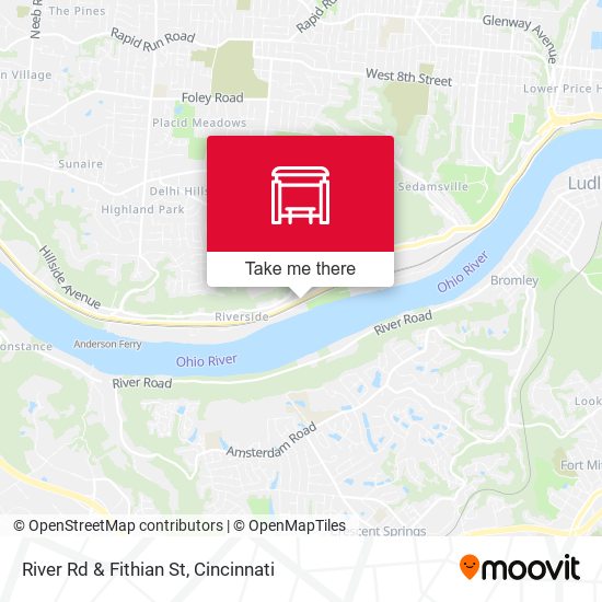 River Rd & Fithian St map