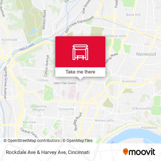 Mapa de Rockdale Ave & Harvey Ave