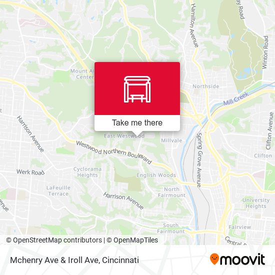 Mchenry Ave & Iroll Ave map