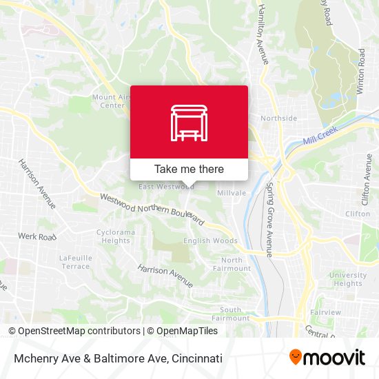 Mchenry Ave & Baltimore Ave map