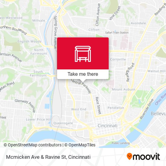 Mapa de Mcmicken Ave & Ravine St