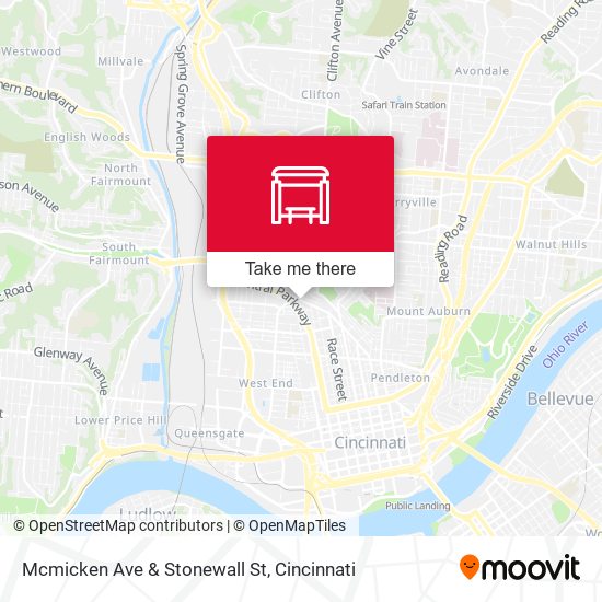 Mapa de Mcmicken Ave & Stonewall St
