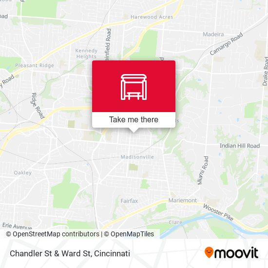 Chandler St & Ward St map