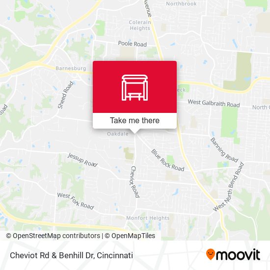Mapa de Cheviot Rd & Benhill Dr