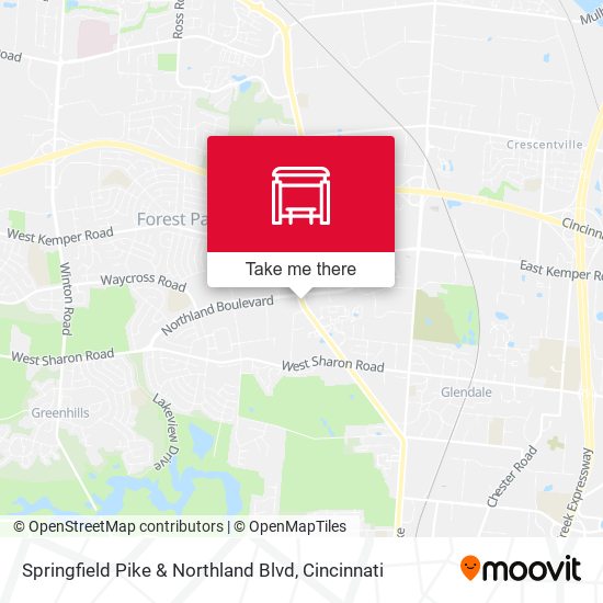 Mapa de Springfield Pike & Northland Blvd