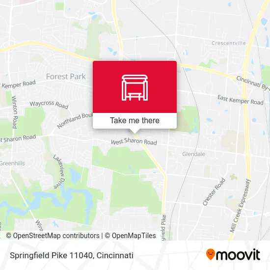 Springfield Pike 11040 map