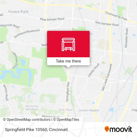 Springfield Pike 10560 map