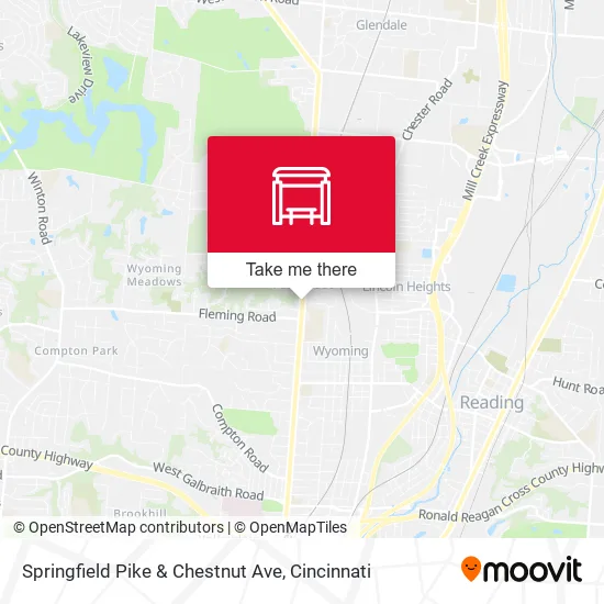 Mapa de Springfield Pike & Chestnut Ave