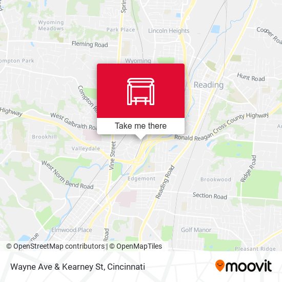 Wayne Ave & Kearney St map