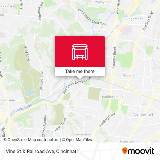 Mapa de Vine St & Railroad Ave