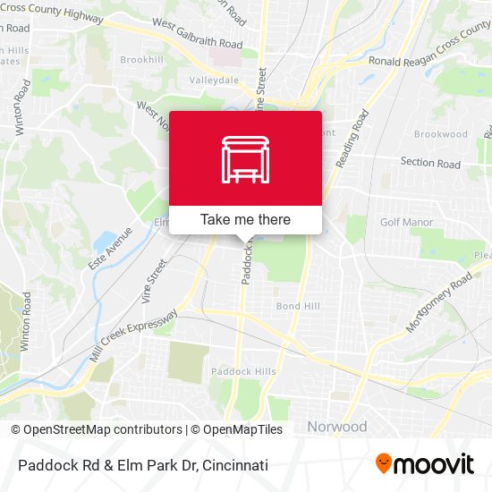 Paddock Rd & Elm Park Dr map