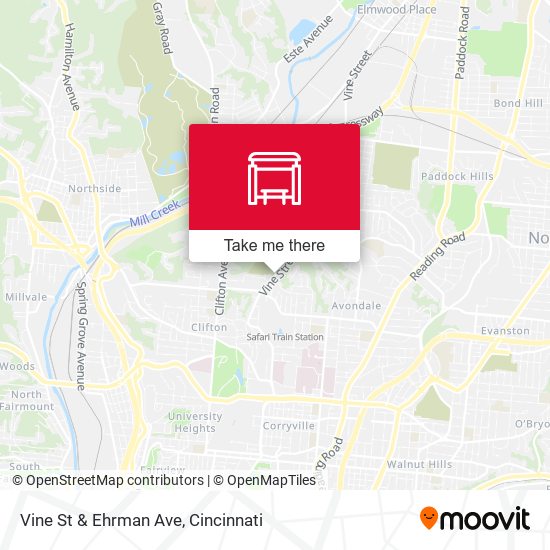 Mapa de Vine St & Ehrman Ave