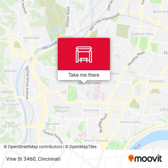 Mapa de Vine St 3460