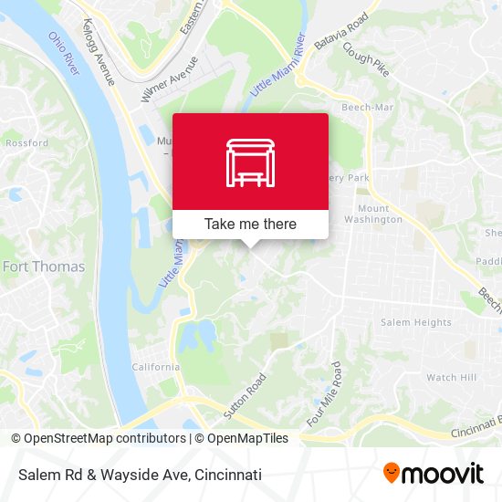 Salem Rd & Wayside Ave map