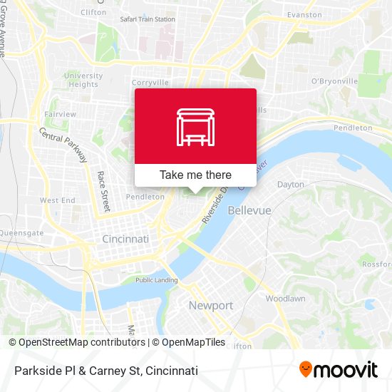 Parkside Pl & Carney St map