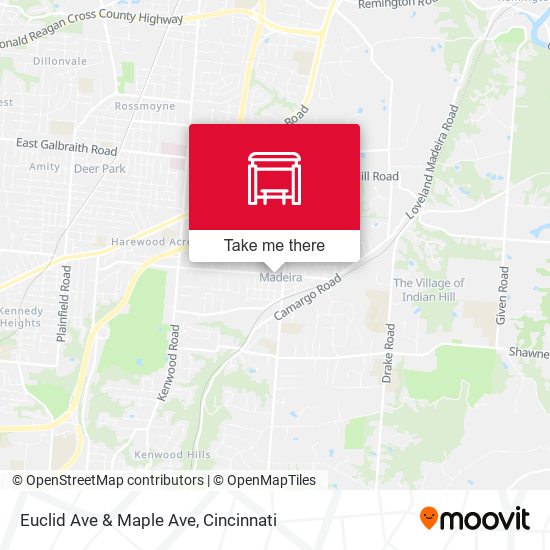 Euclid Ave & Maple Ave map