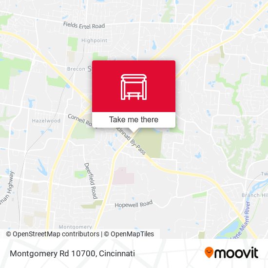 Montgomery Rd 10700 map