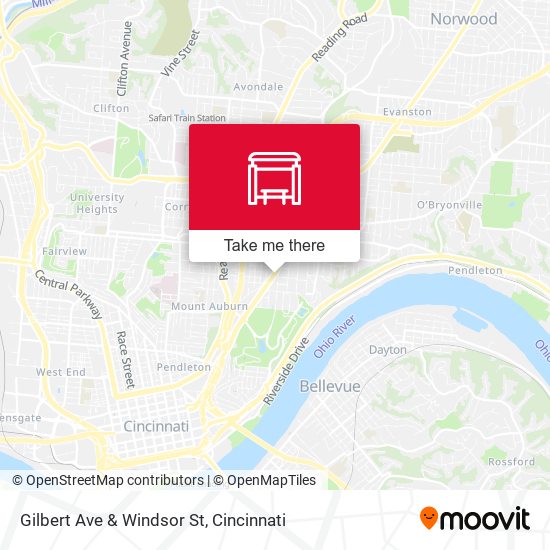 Mapa de Gilbert Ave & Windsor St