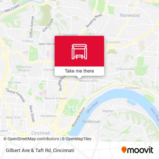 Mapa de Gilbert Ave & Taft Rd