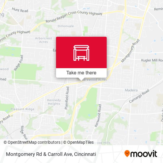 Montgomery Rd & Carroll Ave map