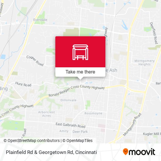 Plainfield Rd & Georgetown Rd map