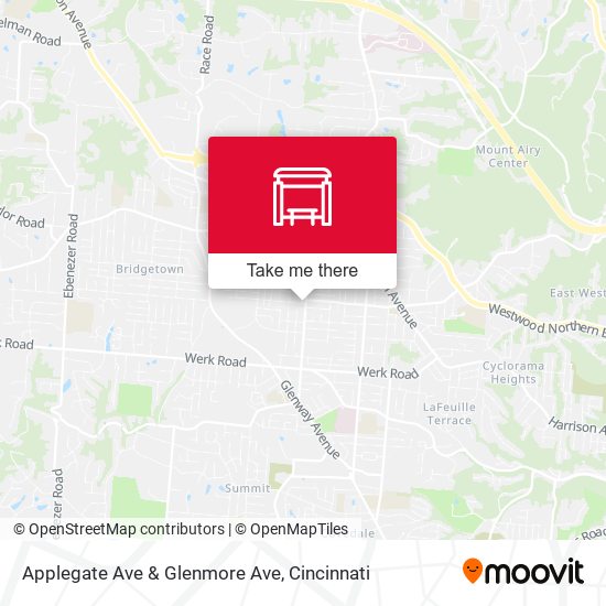 Applegate Ave & Glenmore Ave map