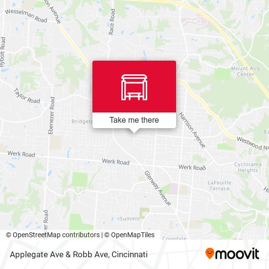 Applegate Ave & Robb Ave map