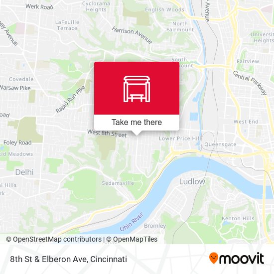 8th St & Elberon Ave map
