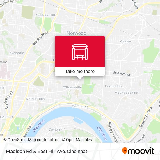 Madison Rd & East Hill Ave map