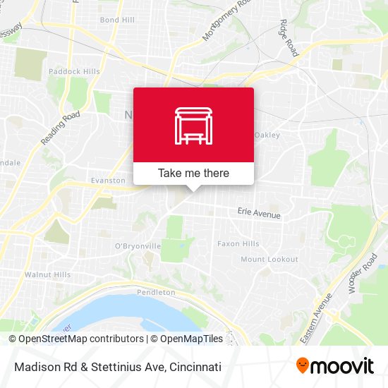 Madison Rd & Stettinius Ave map