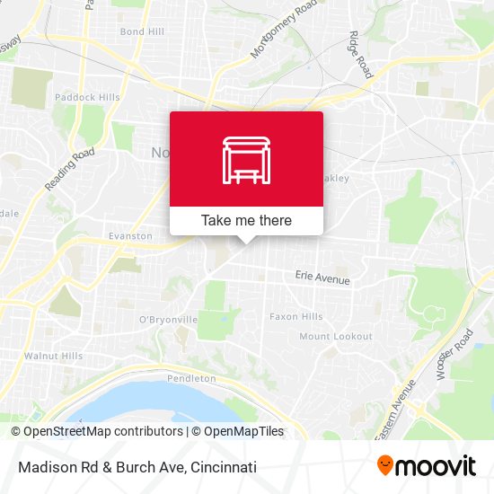 Mapa de Madison Rd & Burch Ave